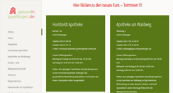 Desktop Screenshot of gesundingoettingen.de