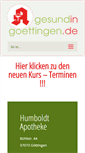 Mobile Screenshot of gesundingoettingen.de